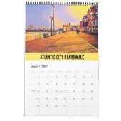 Atlantic City Beach Boardwalk Pop Art Kalender (Mar 2027)