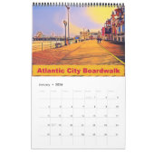Atlantic City Beach Boardwalk Pop Art Kalender (Jan 2026)