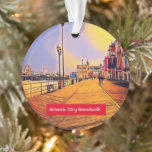 Atlantic City Beach Boardwalk Pop Art Ornament<br><div class="desc">Hoewel ik geboren ben in NJ, was lol, Memorial Day weekend 2010 mijn eerste bezoek aan de beroemde Atlantic City. Ik heb veel verschillende emoties ervaren tijdens het rijden over White Horse Pike, Absecon, NJ richting Atlantic City; opwinding bij het zien van het Jersey Atlantic Wind Boerderij, de casino's langs...</div>