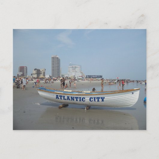 Atlantic City Beach Briefkaart (Voorkant)
