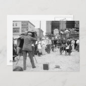 Atlantic City Beach, jaren 1890 Briefkaart (Voorkant / Achterkant)