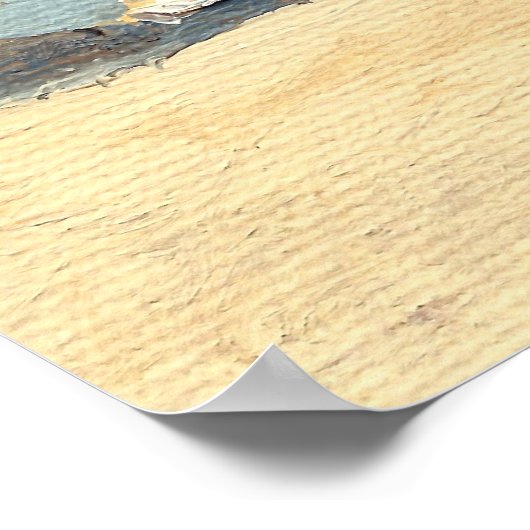 Atlantic City Beach Painting Poster (Hoek)