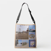 Atlantic City Beach Photo Collage Crossbody Tas (Achterkant)