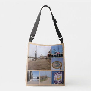 Atlantic City Beach Photo Collage Crossbody Tas