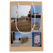 Atlantic City Beach Photo Collage Medium Cadeauzakje (Voorkant)