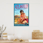 Atlantic City Blue Comet New Jersey Central Poster (Keuken)