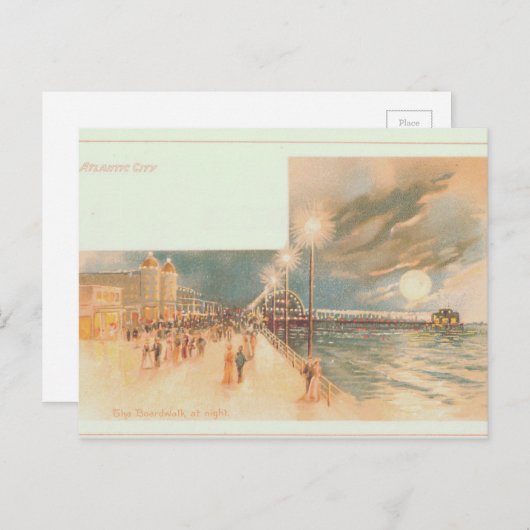 Atlantic City Boardwalk Briefkaart (Voorkant / Achterkant)