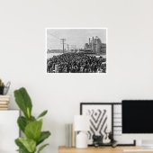 Atlantic City Boardwalk crowd 1911 Poster (Thuiskantoor)