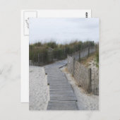 Atlantic City Boardwalk naar Beach Briefkaart (Voorkant / Achterkant)