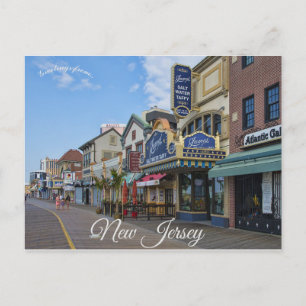 Atlantic City Boardwalk New Jersey Verenigde State Briefkaart