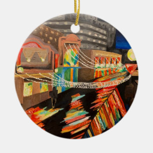 Atlantic City boardwalk schilderij ornament