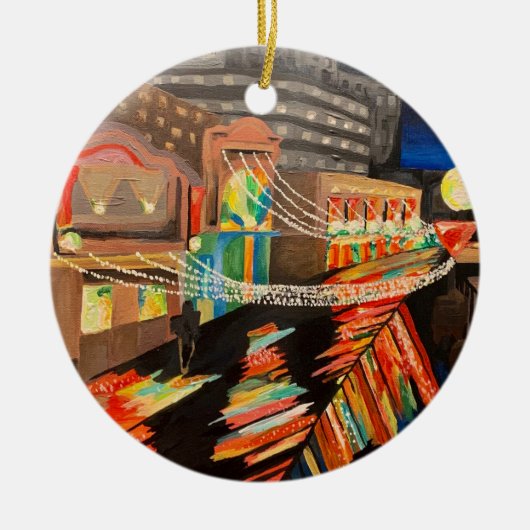 Atlantic City boardwalk schilderij ornament (Voorkant)