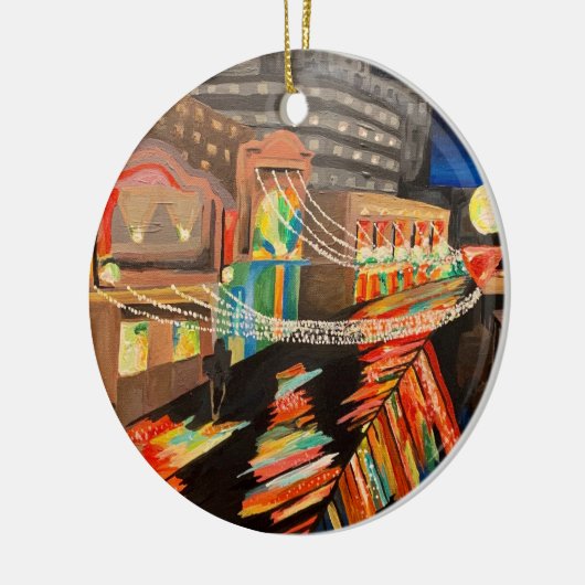 Atlantic City boardwalk schilderij ornament (Links)