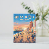 Atlantic City Boardwalk VS Briefkaart (Staand voorkant)