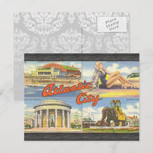 Atlantic City,  Briefkaart (Voorkant / Achterkant)