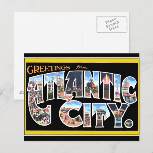 Atlantic City  Briefkaart (Voorkant / Achterkant)