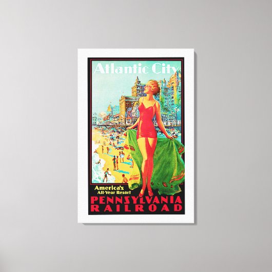 Atlantic City Canvas Afdruk (Voorkant)