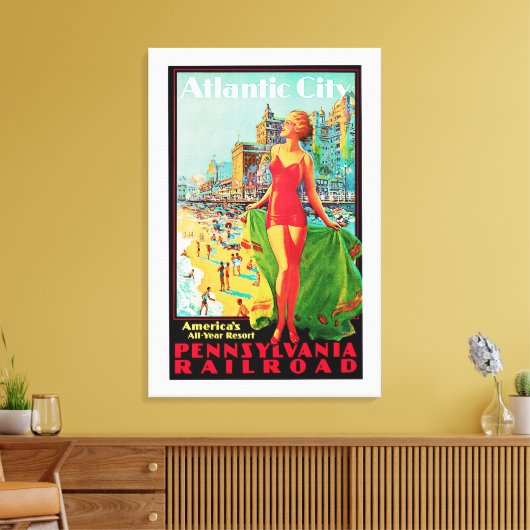 Atlantic City Canvas Afdruk (Insitu (Woonkamer))