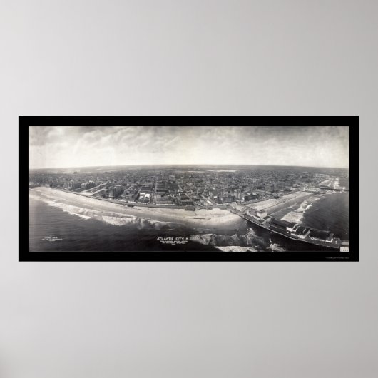 Atlantic City Foto 1909 Poster (Voorkant)