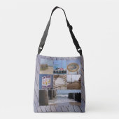 Atlantic City - Fotocollage Crossbody Tas (Achterkant)