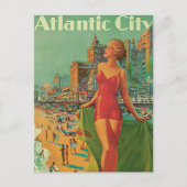 Atlantic City - het hele jaar door in Amerika redm Briefkaart (Voorkant)