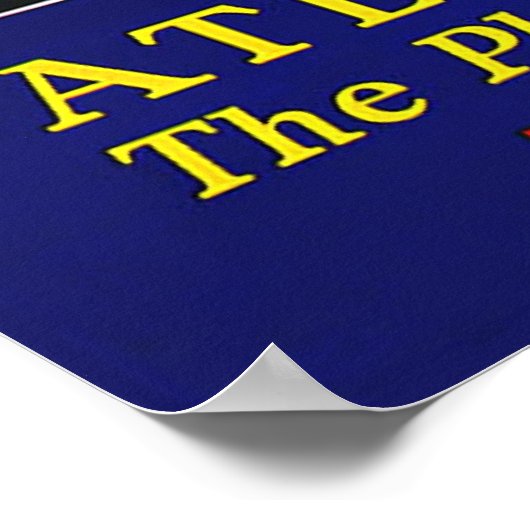 Atlantic City Het speelveld van de wereld Poster (Hoek)