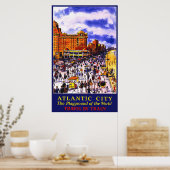 Atlantic City Het speelveld van de wereld Poster (Keuken)