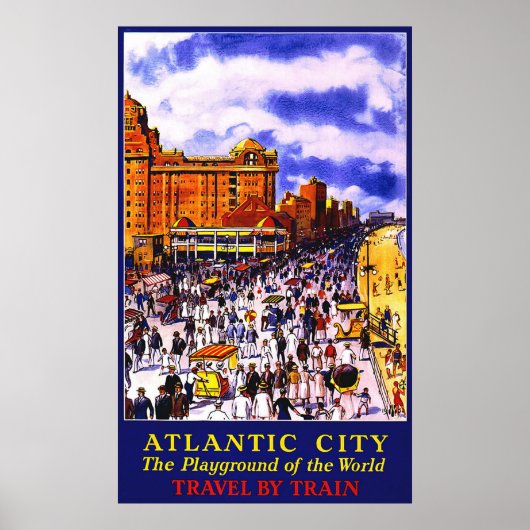 Atlantic City Het speelveld van de wereld Poster (Voorkant)