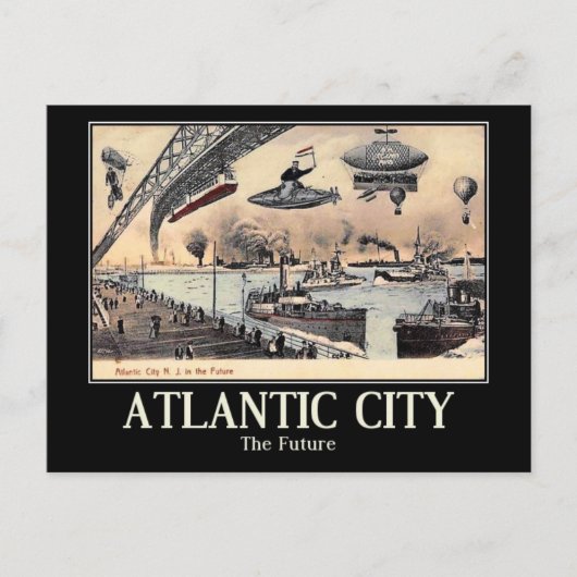Atlantic City, in de toekomst, Briefkaart (Voorkant)