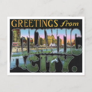 Atlantic City, New Jersey  Big Letters Briefkaart