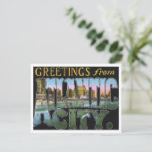 Atlantic City, New Jersey Big Letters Briefkaart (Staand voorkant)
