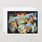 Atlantic City, New Jersey  Big Letters Briefkaart (Voorkant / Achterkant)