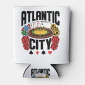 Atlantic City New Jersey Casino Gambling Blikjeskoeler (Voorkant)