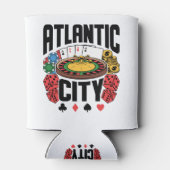 Atlantic City New Jersey Casino Gambling Blikjeskoeler (Achterkant)