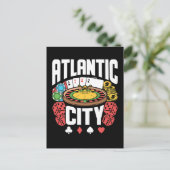 Atlantic City New Jersey Casino Gambling Briefkaart (Staand voorkant)