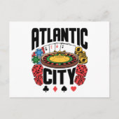 Atlantic City New Jersey Casino Gambling Briefkaart (Voorkant)