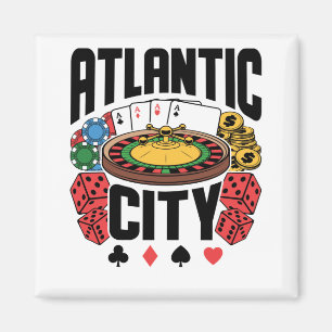 Atlantic City New Jersey Casino Gambling Magneet