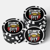 Atlantic City New Jersey Casino Gambling Poker Chips (Opstapeling)