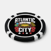 Atlantic City New Jersey Casino Gambling Poker Chips (Enkel)