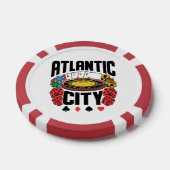 Atlantic City New Jersey Casino Gambling Poker Chips (Enkel)