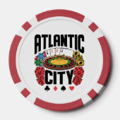 Atlantic City New Jersey Casino Gambling Poker Chips (Achterkant)