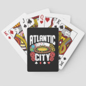 Atlantic City New Jersey Casino Gambling Pokerkaarten (Achterkant)