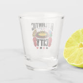 Atlantic City New Jersey Casino Gambling Shot Glas (Achterkant)