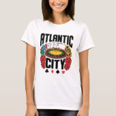 Atlantic City New Jersey Casino Gambling T-shirt (Voorkant)