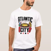Atlantic City New Jersey Casino Gambling T-shirt (Voorkant)