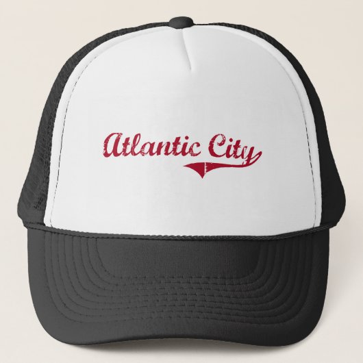 Atlantic City New Jersey Classic Design Trucker Pet (Voorkant)