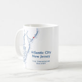 Atlantic City New Jersey Gift Koffiemok (Voorkant links)