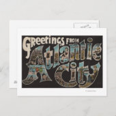 Atlantic City, New Jersey - grote brievenbussen Briefkaart (Voorkant / Achterkant)
