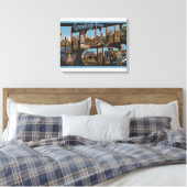 Atlantic City, New Jersey - grote brievenbussen Canvas Afdruk (Insitu (Slaapkamer))