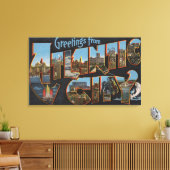 Atlantic City, New Jersey - grote brievenbussen Canvas Afdruk (Insitu (Woonkamer))